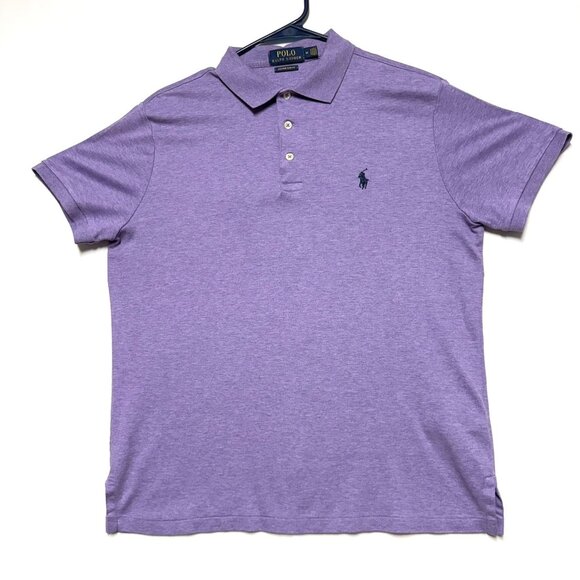 Polo Ralph Lauren Men's Purple Size M Polo Shirt Excellent - Picture 2 of 7